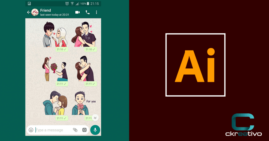 ¿Cómo hacer stickers para WhatsApp usando Illustrator?